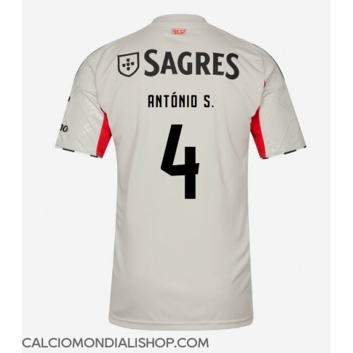 Maglie da calcio Benfica Antonio Silva #4 Seconda Maglia 2025-26 Manica Corta